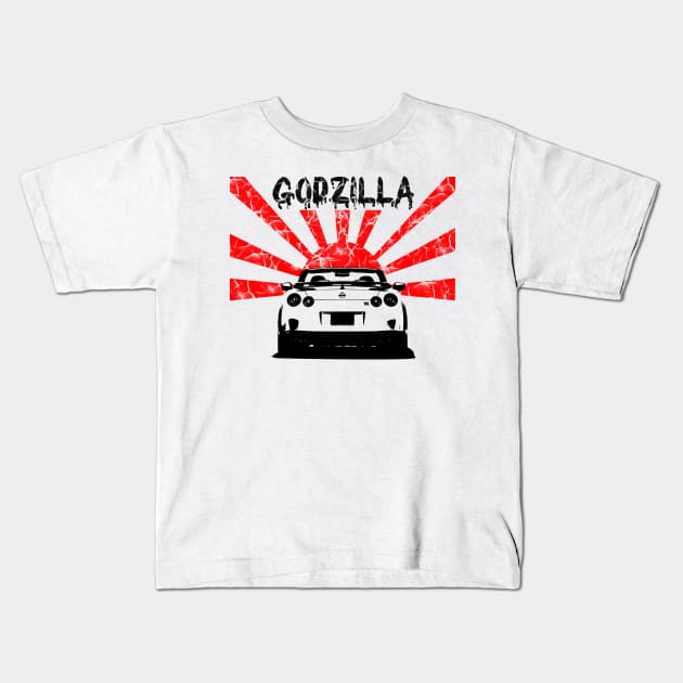 nissan, jdm, godzilla Kids T-Shirt by hottehue